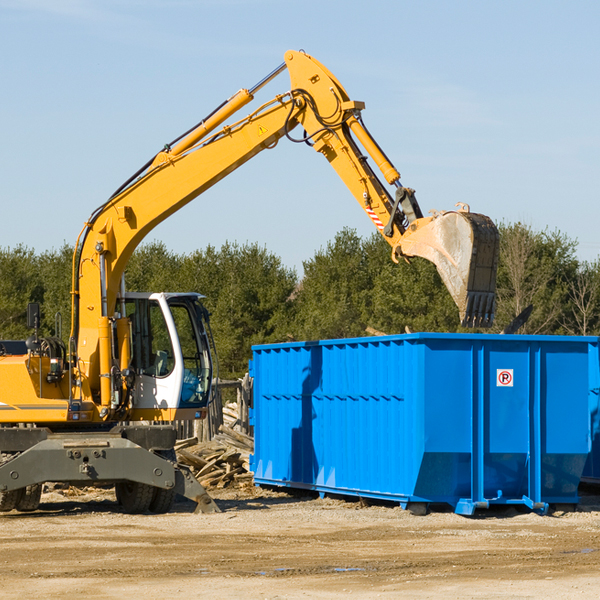 what happens if the residential dumpster is damaged or stolen during rental in Clinton MN